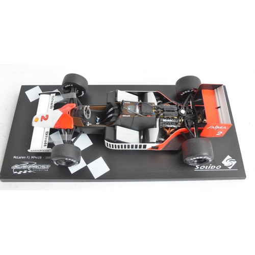 51 - Boxed Solido 1/18 diecast Alain Prost Collection 141281 McLaren TAG Turbo MP4/2 highly detailed mode... 