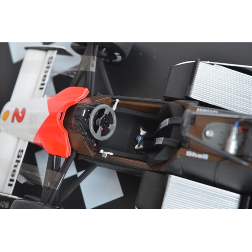 51 - Boxed Solido 1/18 diecast Alain Prost Collection 141281 McLaren TAG Turbo MP4/2 highly detailed mode... 