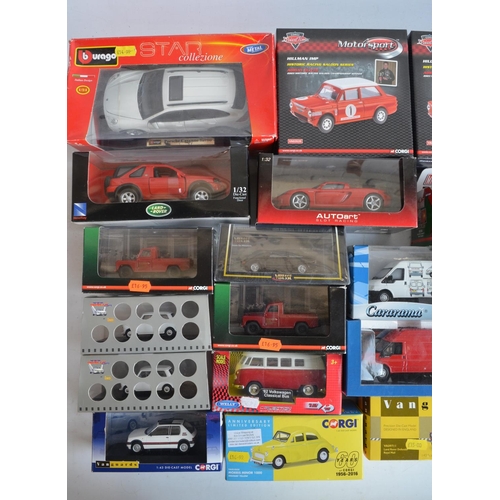 60 - Collection of mostly diecast model cars, various manufacturers and scales to include 3x Corgi 1/43 s... 