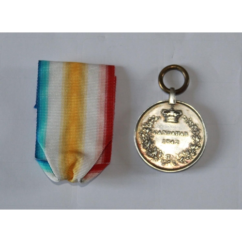 202 - Kandahar Medal 1841/2. Unnamed. Shaws  signs of wear from polishing.