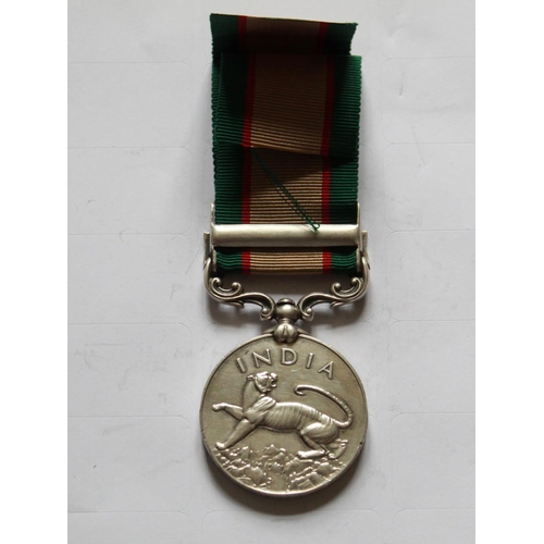 213 - Indian General Service Medal. To 11492 Sepoy Ghulam Hussain. 4th Battalion, 8th Punjab Regiment.