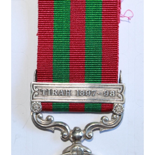 218 - Indian General Service Medal. To 3744 Pte M. Jordan, Royal Irish Regiment.