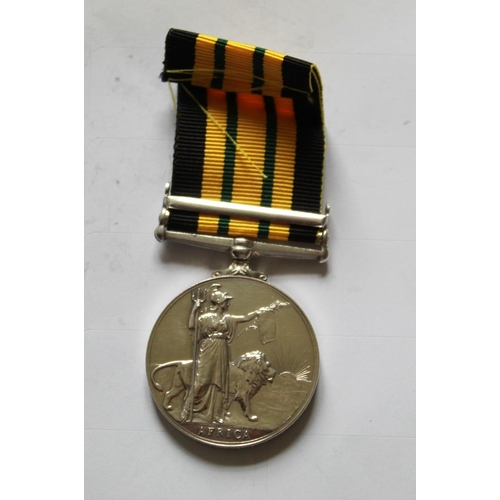 219 - African General Service Medal with Kenya clasp. To 23068657 Pte E. Scott. Kings Own Yorkshire Light ... 