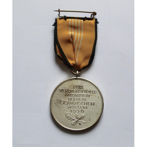 229 - Olympic Medal for service during the 1936 Munich Games. In original  presentation box.