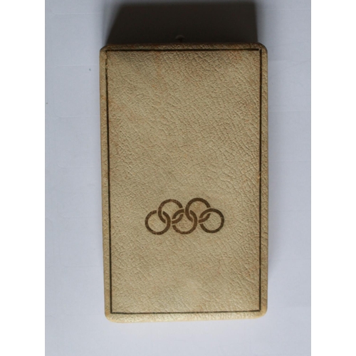 229 - Olympic Medal for service during the 1936 Munich Games. In original  presentation box.