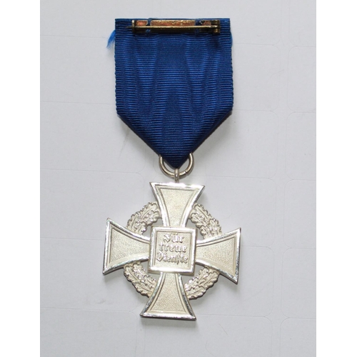 238 - 25 Year Faithful Service Medal. In mint condition with ribbon and original box.