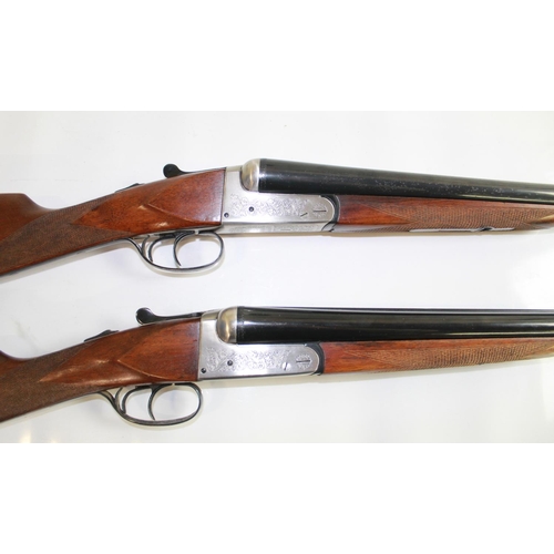 334 - Two Laurona  Side by Side Shotguns. Double trigger Ejectors.  Barrel Lengths 28ins and 28 1/4 ins. L... 