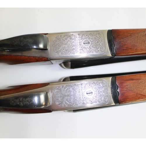 334 - Two Laurona  Side by Side Shotguns. Double trigger Ejectors.  Barrel Lengths 28ins and 28 1/4 ins. L... 