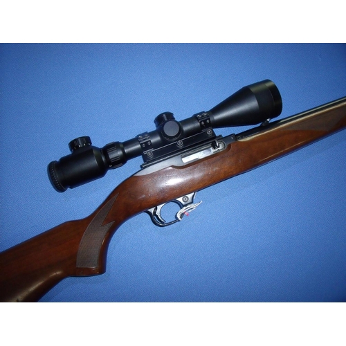 433 - Ruger Model 10/22 carbine .22lr semi auto rifle fitted with sound moderator and Richter Optik 3-9x50... 