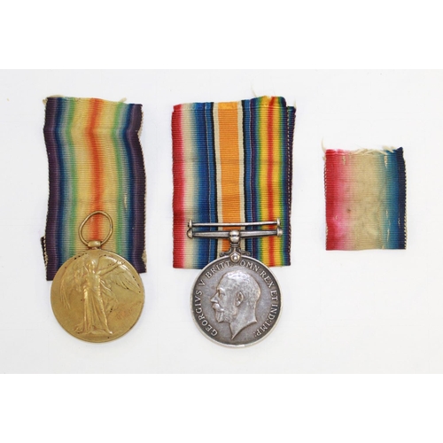 251 - WWI Victory Medal with ribbon, 1914-1918 War Medal with ribbon. Star ribbon. To 13768 A.Cpl H.G. Wat... 