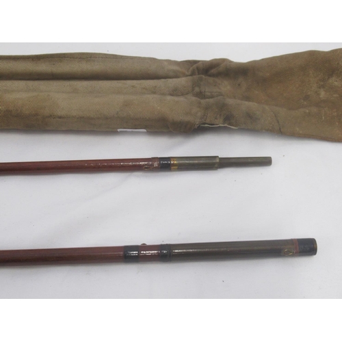 264 - Vintage wooden Army and Navy Stores three-piece fly fishing and general purpose rod, complete with o... 