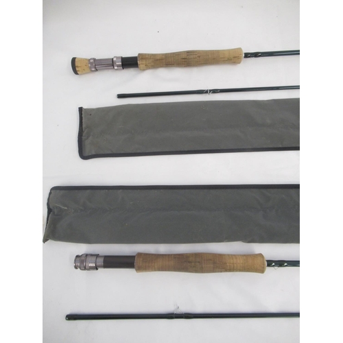 266 - A pair of Greys Greyflex two-section cork-handled fly fishing rods in good condition, both in origin... 