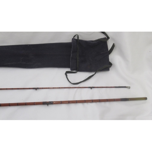 272 - A pair of vintage fly fishing rods. To include an Edminson Bros 'Alnwick' two-section fly rod. In ve... 