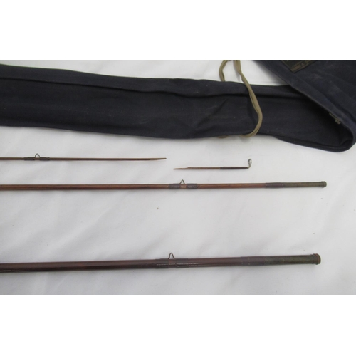 272 - A pair of vintage fly fishing rods. To include an Edminson Bros 'Alnwick' two-section fly rod. In ve... 