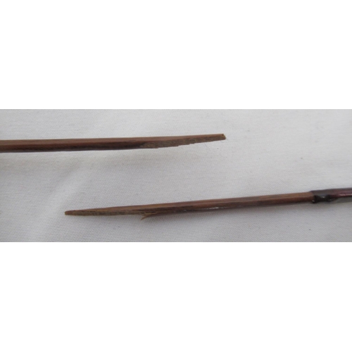 272 - A pair of vintage fly fishing rods. To include an Edminson Bros 'Alnwick' two-section fly rod. In ve... 