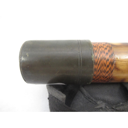 274 - A vintage James Ogden wooden three-section Salmon rod with cork handle. In good condition and comple... 