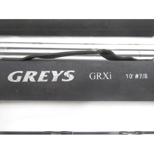 278 - Pair of Greys three-section fly fishing rods. To include a GRXi 10' 7/8 in very good condition, comp... 