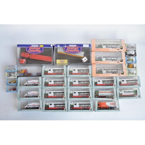 66 - Thirty one boxed 1/76 scale (OO gauge) vehicle models from Oxford Diecast to include 9x Eddie Stobar... 