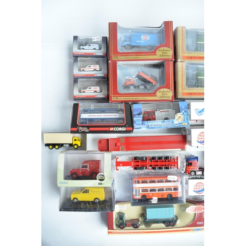 68 - Mixed collection of diecast model vehicles, mostly 1/76 (OO gauge) but also including 1/87 (HO gauge... 