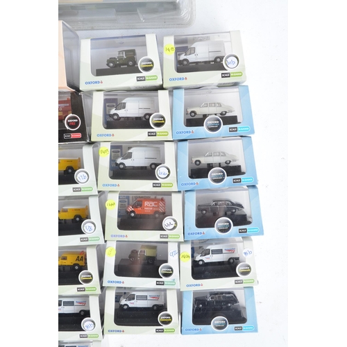 69 - Forty boxed 1/148 scale (N gauge) diecast model vehicles from Oxford diecast, mostly modern types in... 