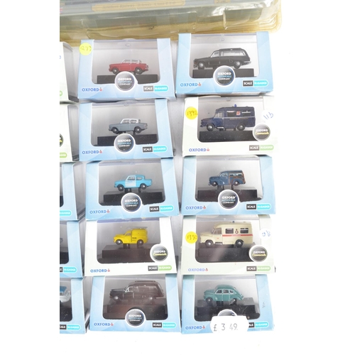 70 - Forty boxed 1/148 scale (N gauge) diecast model vehicles from Oxford Diecast, mostly vintage types i... 