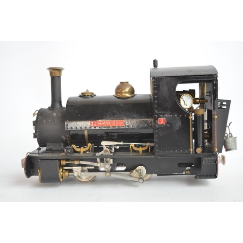 74 - 32mm G gauge outdoor metal narrow 0-4-0 'Piccadilly' model steam locomotive with added remote contro... 