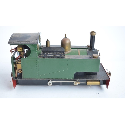 75 - 32mm G gauge outdoor metal narrow 0-4-0 model steam locomotive with added remote control functions, ... 