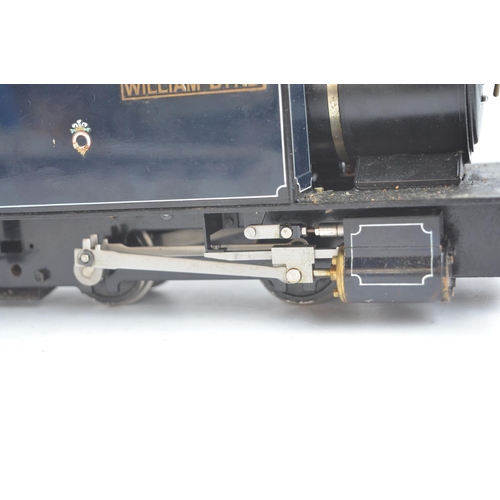 77 - 32mm G gauge manual control outdoor metal narrow 0-4-0 'William Byrd' model steam locomotive from Ro... 