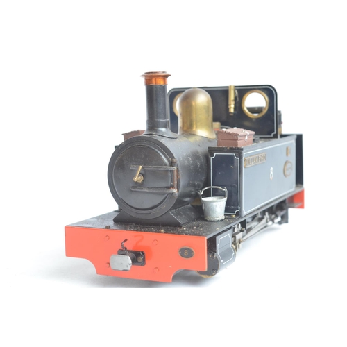77 - 32mm G gauge manual control outdoor metal narrow 0-4-0 'William Byrd' model steam locomotive from Ro... 