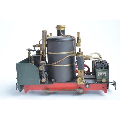 80 - 32mm G gauge outdoor metal narrow 0-4-0 steam engine from Regner, A/F. L25xW10.5xH16.5cm