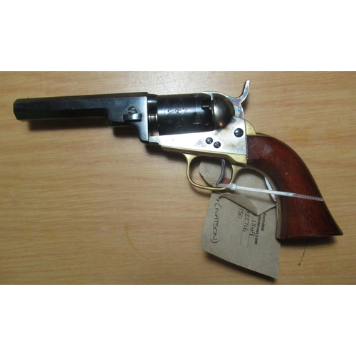 393 - Uberti .31cal, model 1849 percussion cap black powder revolver, with colour hardened action, Serial ... 