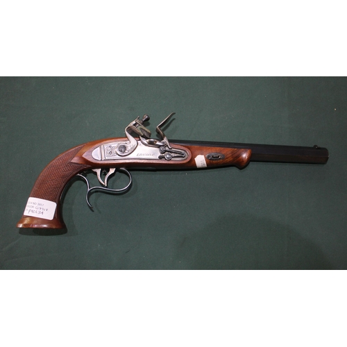 397 - .45 Armi-Sport modern black powder flintlock pistol stamped London, made in Italy, serial number: P4... 