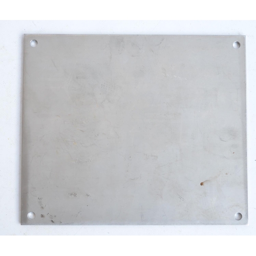 103 - Hunslet Engine Company metal engine manufacturers plate for type DH60C, loco number LD 9372, 2010 (1... 