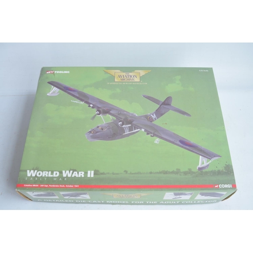 119 - Corgi Aviation Archive 1/72 scale AA36101 Catalina MkIIA 209 Sqn Pembroke Dock 1941. Model in very g... 