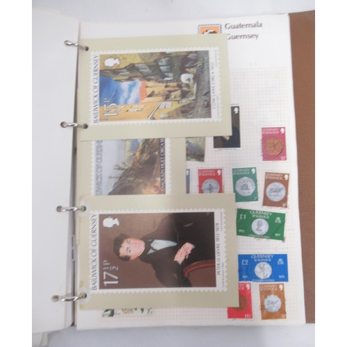 176 - The Strand Stamp Album cont. 5 used penny reds, red and green folders cont. c20th British stamps, Bo... 