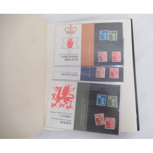 176 - The Strand Stamp Album cont. 5 used penny reds, red and green folders cont. c20th British stamps, Bo... 