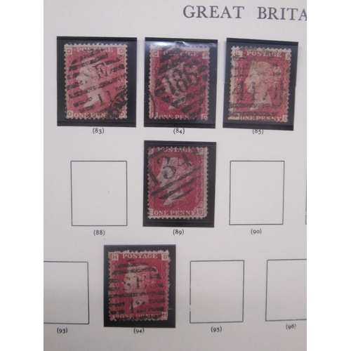 179 - Windsor Album Great Britain Volume 13th Edition partially filled cont. 34 red penny's, blue folder c... 