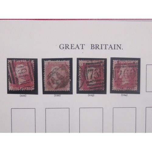 179 - Windsor Album Great Britain Volume 13th Edition partially filled cont. 34 red penny's, blue folder c... 