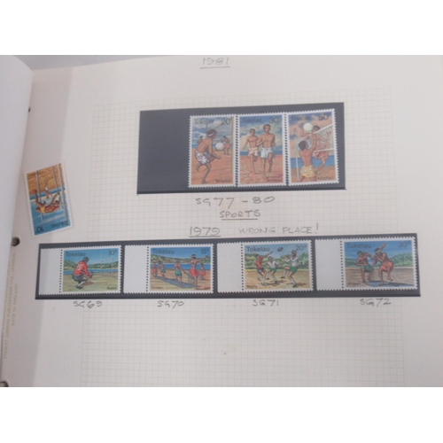 183 - Prinz folder cont. stamps from the Ross Dependency, Tokelau, Niue, Western Samoa & Cook Islands, cov... 