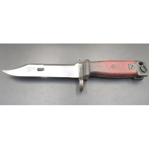 256 - AKM Type-II Bayonet, complete with original sheath. Serial number 383548