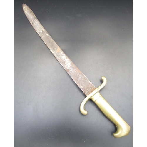 260 - Imperial German 1871 pattern Faschinenmesser, missing original scabbard. With light age-related wear... 