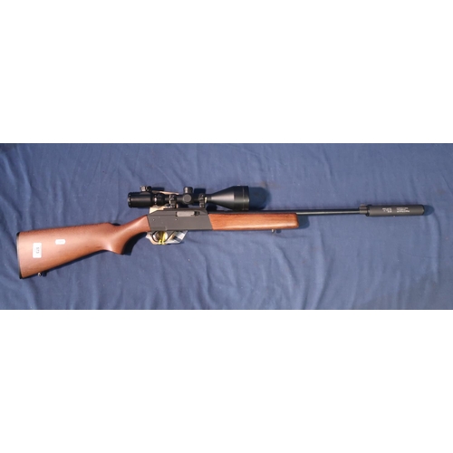 437 - Sabatti sports .22 rifle fitted with sound moderator, 3-9x56eg scope, serial no. R47506 (section one... 