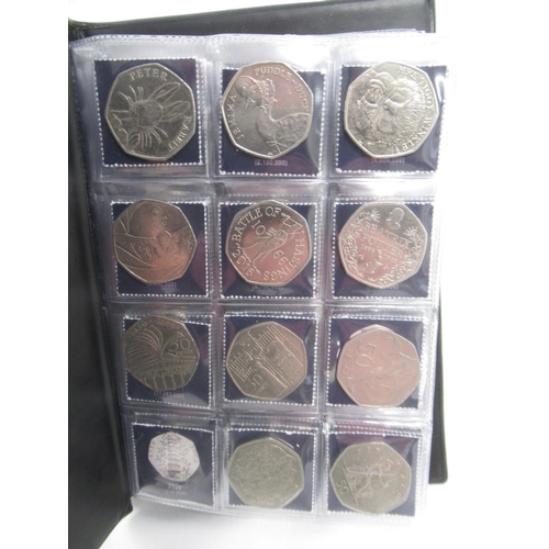 171 - 4 UK Coin Hunt folders cont. 50ps 10ps & £2s, The Beatrix Potter 50p Coin Collector Album (filled) &... 