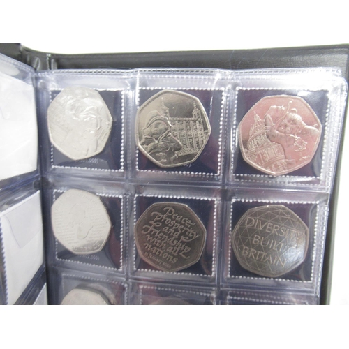 171 - 4 UK Coin Hunt folders cont. 50ps 10ps & £2s, The Beatrix Potter 50p Coin Collector Album (filled) &... 