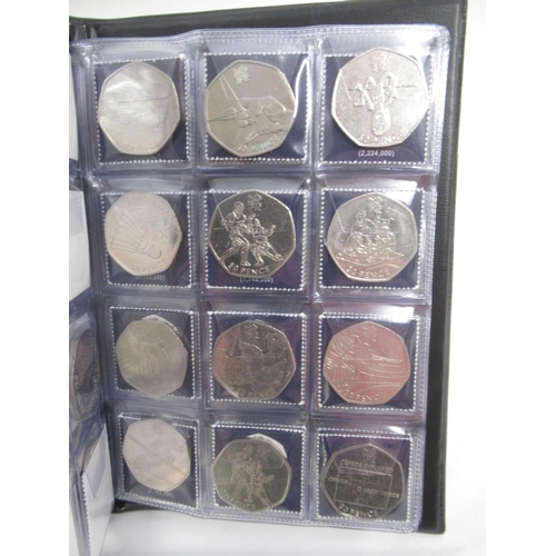 171 - 4 UK Coin Hunt folders cont. 50ps 10ps & £2s, The Beatrix Potter 50p Coin Collector Album (filled) &... 