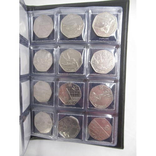 171 - 4 UK Coin Hunt folders cont. 50ps 10ps & £2s, The Beatrix Potter 50p Coin Collector Album (filled) &... 