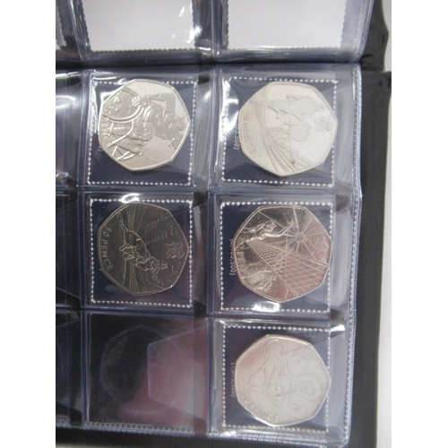 171 - 4 UK Coin Hunt folders cont. 50ps 10ps & £2s, The Beatrix Potter 50p Coin Collector Album (filled) &... 