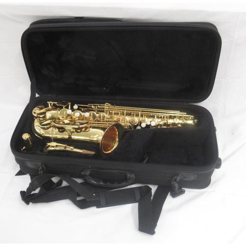 188 - Jupiter 500 Series Saxophone, serial no.254187 in fitted travel case, with Yamaha 4C mouthpiece