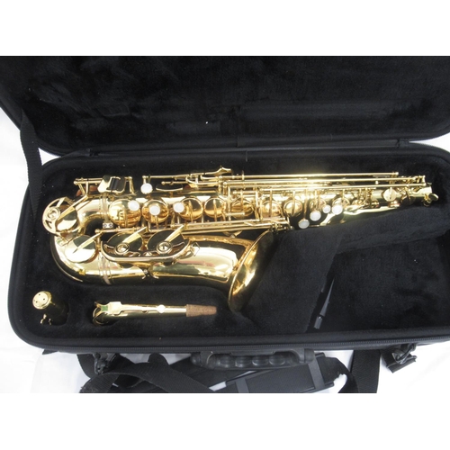 188 - Jupiter 500 Series Saxophone, serial no.254187 in fitted travel case, with Yamaha 4C mouthpiece