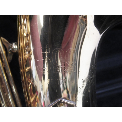 188 - Jupiter 500 Series Saxophone, serial no.254187 in fitted travel case, with Yamaha 4C mouthpiece